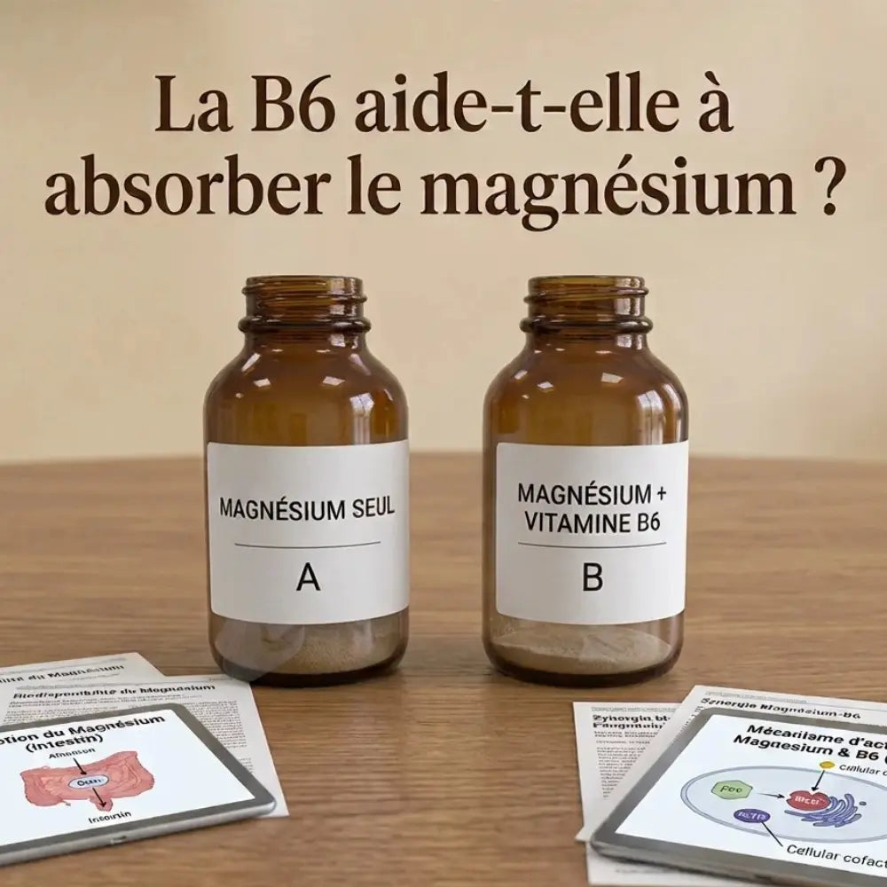 La vitamine B6 n'est pas utilise pour assimiler le magnésium