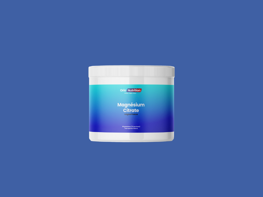 Citrate de Magnésium en poudre origine France Orin Nutrition
