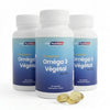 3 pots de 60 capsules d'oméga 3 végétal OmegaVie® riche en DHA et EPA fabriqué en France Orin Nutrition