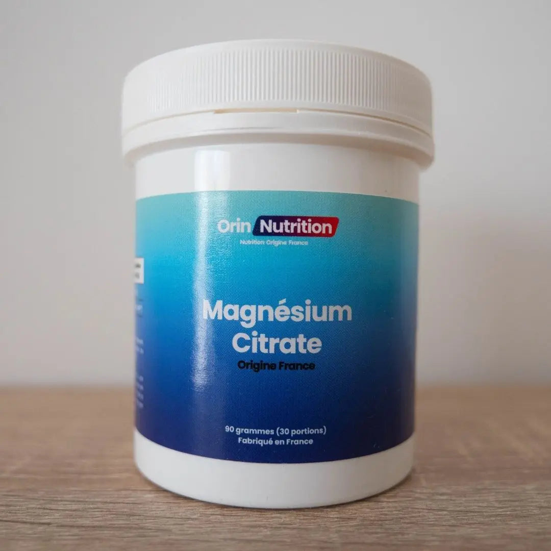 Citrate de Magnésium en poudre origine France Orin Nutrition