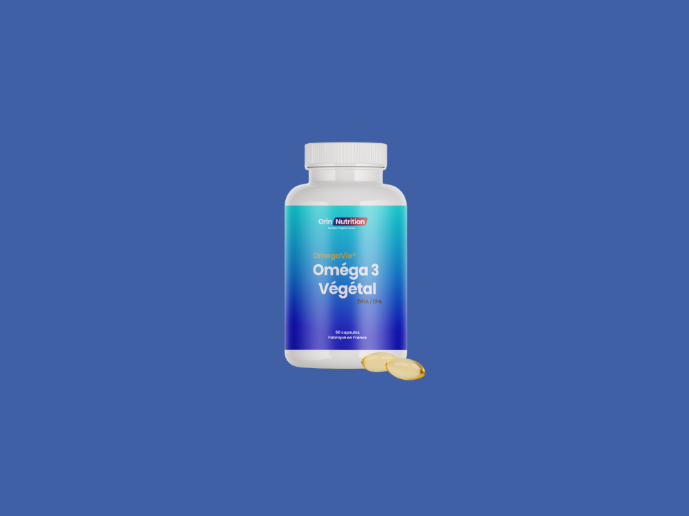 Oméga 3 végétal riche en DHA et EPA huile de microalgues OmegaVie® cultivée en Bretagne Orin Nutrition 