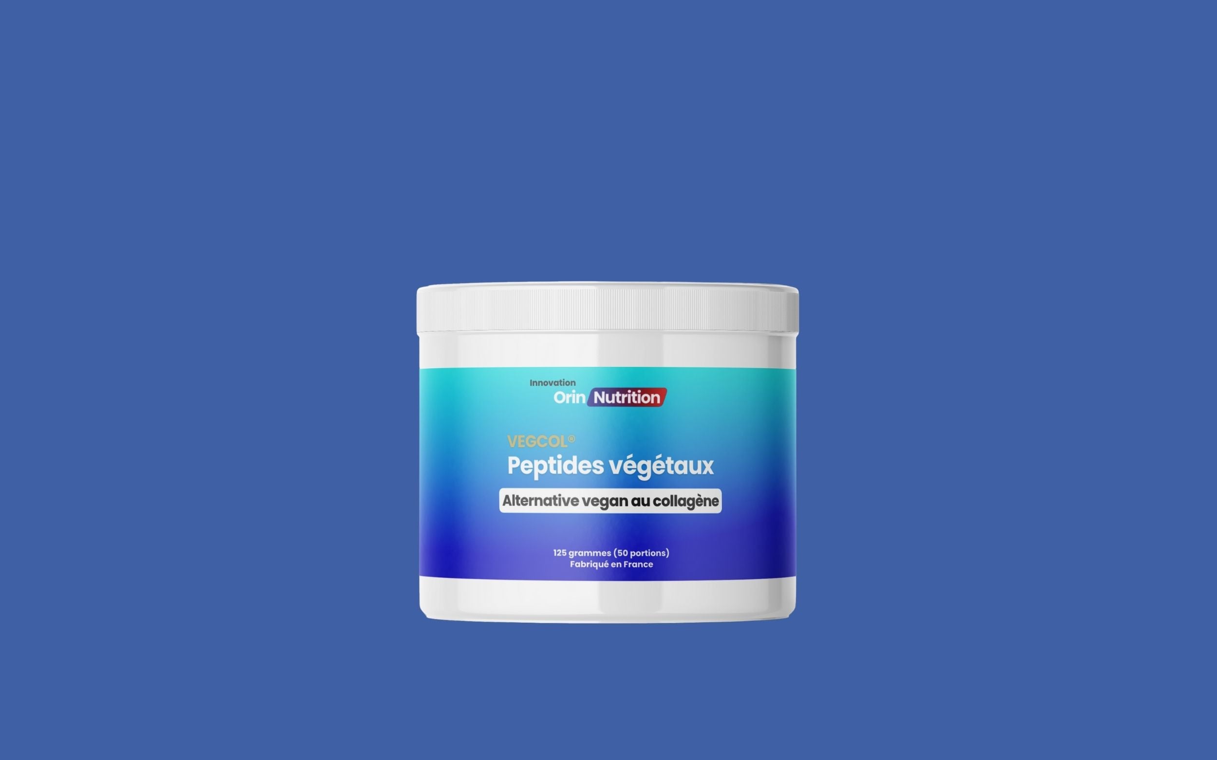 Collagène végan en poudre VEGCOL fabriqué en France Orin Nutrition